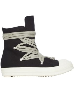 Rick Owens Milk Milk Megalace Trainers - Black