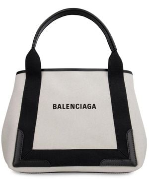 Balenciaga Cabas Canvas Tote Bag - Black