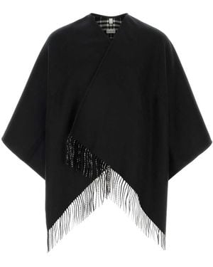 Burberry A:St Lw Sld To 500D Cape:174346:C1343 - Black