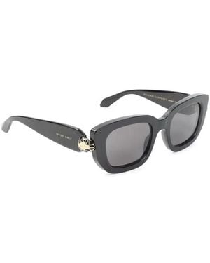 BVLGARI Serpenti Forever Rectangular Sunglasses - Black