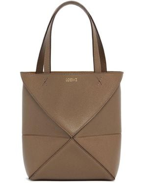 Loewe Puzzle Fold Mini Bag - Brown