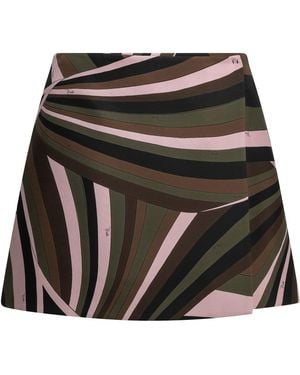 PUCCI "Iride" Mini Skirt - Black