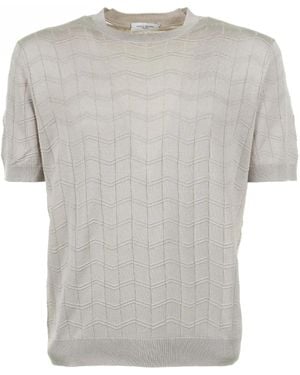 Paolo Pecora Cotton And Silk T-Shirt - Grey