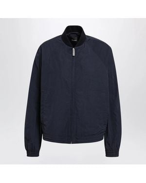 Herno Zip-Up Nylon Jacket - Blue