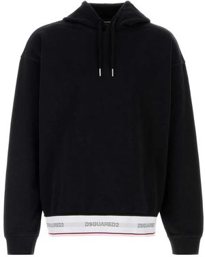 DSquared² Relax Fit Hoodie - Black
