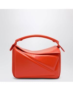 Loewe Puzzle Blown Small Leather Bag - Red