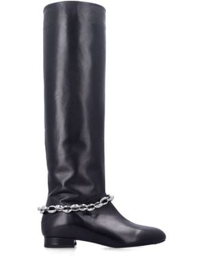 BY FAR Felix High Boot Chain - Blue