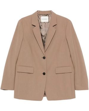 Closed Wool Blend Double-Breasted Jacket - Natural