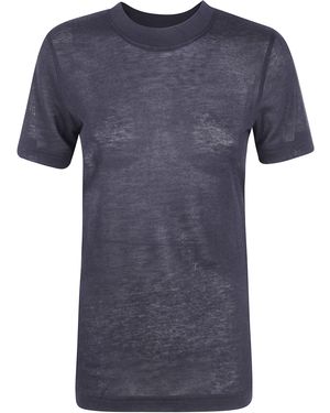 Filippa K Lyocell Cashmere Tee - Blue