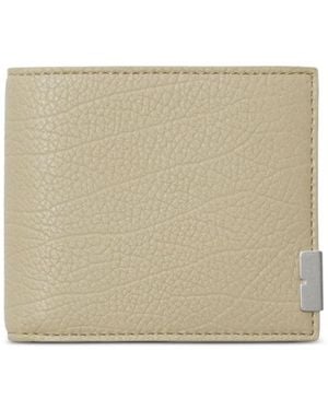 Burberry Logo Plaque Bifold Wallet - Natural