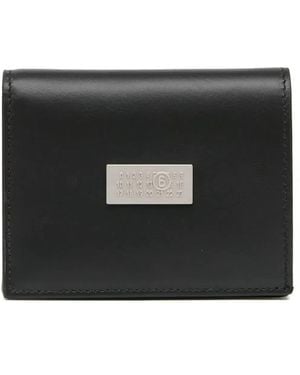 MM6 by Maison Margiela Leather Wallet - Black