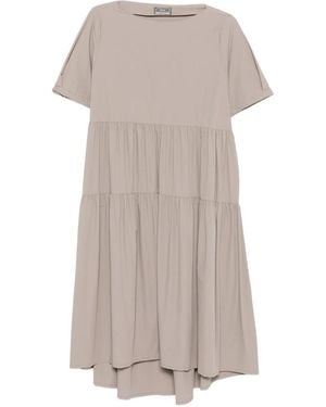 Herno Tortora Polyamide Dress - Gray