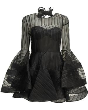 Zimmermann "Valiant" Short Dress - Black