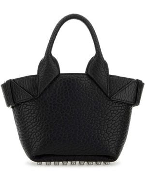 Alexander Wang Bale Leather Rhett Handbag - Black
