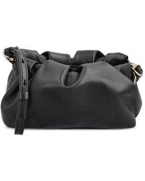 Christian Louboutin Leather Slouchy Shoulder Bag - Black