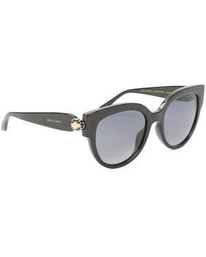 BVLGARI Serpenti Forever Round Sunglasses - Black