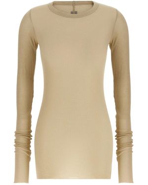 Rick Owens 'Rib Ls T' T-Shirt - Natural