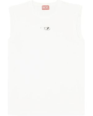 DIESEL Tisco Cotton Tank Top - White