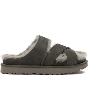 UGG "Greenport Cross Strap" Slide - Grey