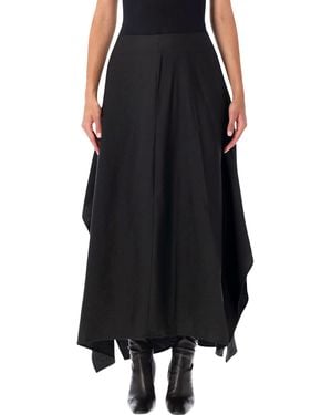 Studio Nicholson Baske Draped Skirt - Black