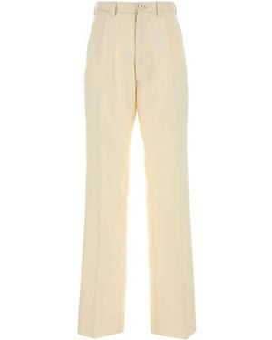 Maison Margiela Cream Mohair Blend Pant - Natural