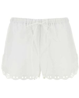 Gucci Poplin Shorts Cotton - White