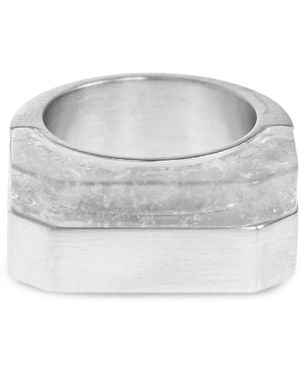 Rick Owens 'Double Crystal Hollywood' Ring - Grey