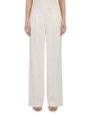 FEDERICA TOSI Wide-Leg Cady Trousers - White