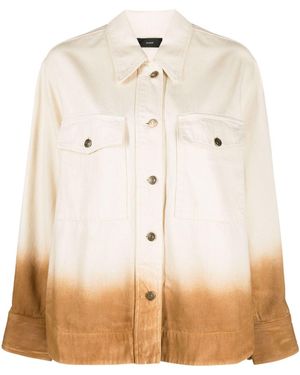 Alanui Logo Embossed Overshirt - Natural