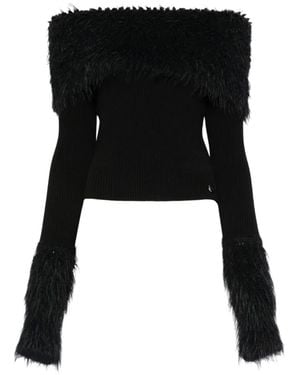 Jean Paul Gaultier Viscose-Blend Sweater - Black