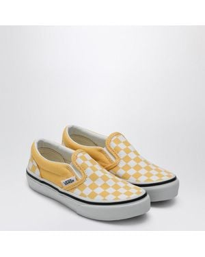 Vans Slip-On Sneaker With Check Pattern - Metallic