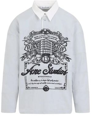 Acne Studios Light Graphic Print T-Shirt - Gray