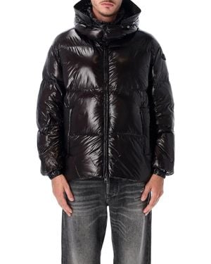 DIESEL Down Padded Jacket With Removable Hood - Black