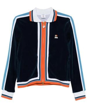 CASABLANCA Montagne Striped Jacket - Blue