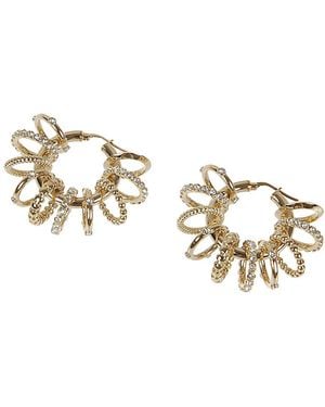 AMINA MUADDI Multi Ring Big Earrings - Metallic