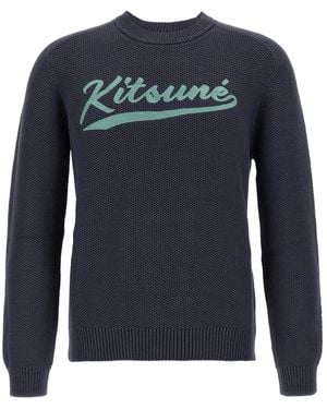 Maison Kitsuné 'Varsity' Sweater - Blue