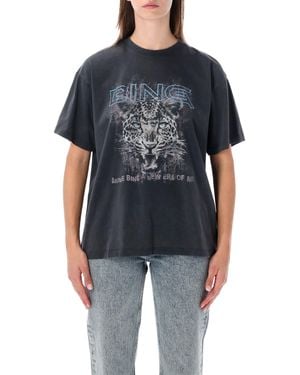 Anine Bing Cade Tee Tiger Muse - Blue