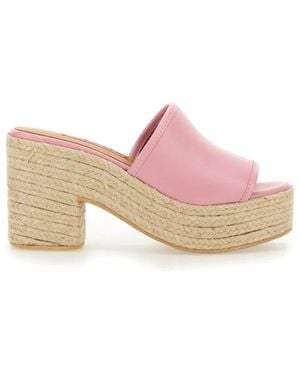 Moschino Slip On Heels - Pink