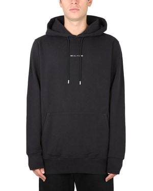 1017 ALYX 9SM Felpa Con Stampa Logo - Blue