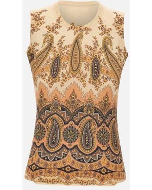 Etro Paisley Patterned Cardigan - Natural