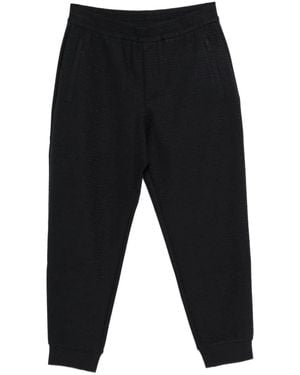 Emporio Armani Embossed Tracksuit Bottoms - Black