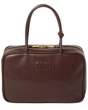 Miu Miu Large Beau Bag - Brown