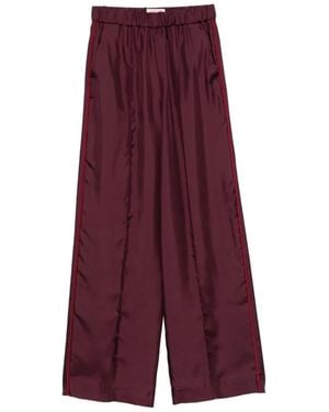 F.R.S For Restless Sleepers Silk Wide-Leg Trousers - Purple