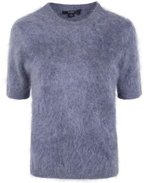 Seventy Cashmere Short Sleeves Round Neck Jumper - Blue