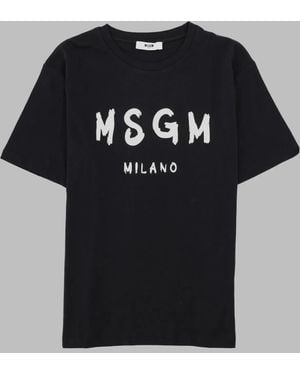 MSGM Jersey T-Shirt - Black