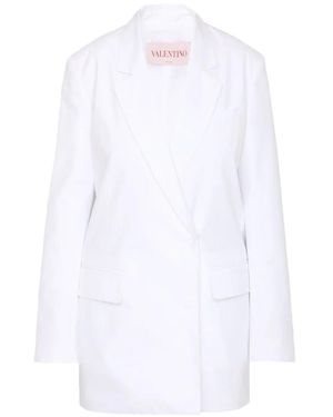 Valentino Garavani Cotton Blazer - White