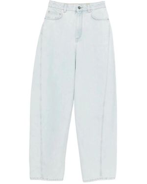 Givenchy Mini Waist Jeans With Loops And Zipped Closure - White