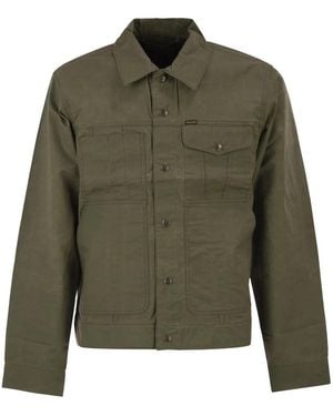 Filson Cotton Workwear Jacket With Utility Pockets - Green