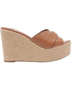Jimmy Choo Leda Wedges Sandals - Natural