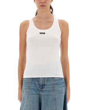 ROTATE BIRGER CHRISTENSEN Tank Top With Logo - White